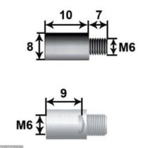 MONTCADA 11101610 - PROLONGADOR PARA VARILLA 8 L11 M6