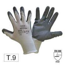 JBM 51634 - GUANTES CON PALMA REFORZADA DE NITRILO T.9