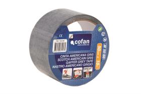 COFAN 10390001 - CINTA AMERICANA GRIS 180 MICRAS 50 MM X 10 M