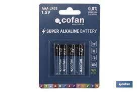 COFAN 50002004 - BLISTER 4 PILAS ALKALINA PLUS LR03/AAA