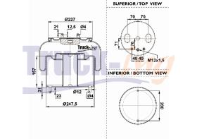 MONTCADA 0293328 - FUELLE SUSPENSION EJE DELANTERO SCANIA R MODELO 2016-